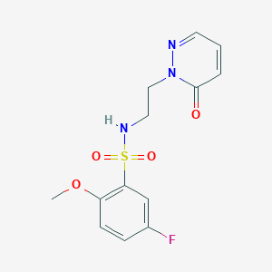5-fluoro-2-methoxy-N-(2-(6-oxopyridazin-1(6H)-yl)ethyl)benzenesulfonamide