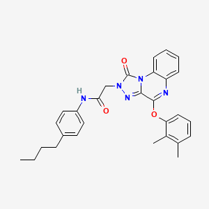 molecular formula C29H29N5O3 B2598391 N-(4-butylphenyl)-2-[4-(2,3-dimethylphenoxy)-1-oxo-1H,2H-[1,2,4]triazolo[4,3-a]quinoxalin-2-yl]acetamide CAS No. 1185083-28-6