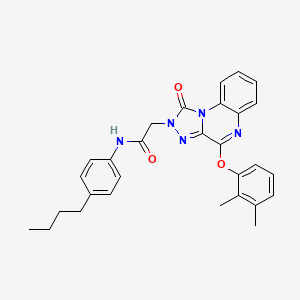 N-(4-butylphenyl)-2-(4-(2,3-dimethylphenoxy)-1-oxo-[1,2,4]triazolo[4,3-a]quinoxalin-2(1H)-yl)acetamide