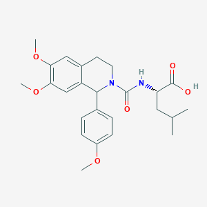 N-{[6,7-dimethoxy-1-(4-methoxyphenyl)-3,4-dihydroisoquinolin-2(1H)-yl]carbonyl}-L-leucine