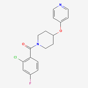 (2-Chloro-4-fluorophenyl)(4-(pyridin-4-yloxy)piperidin-1-yl)methanone