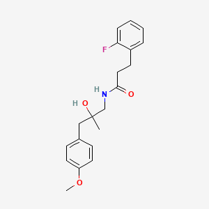 molecular formula C20H24FNO3 B2598447 3-(2-fluorophenyl)-N-(2-hydroxy-3-(4-methoxyphenyl)-2-methylpropyl)propanamide CAS No. 1795296-31-9