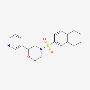 2-(Pyridin-3-yl)-4-((5,6,7,8-tetrahydronaphthalen-2-yl)sulfonyl)morpholine