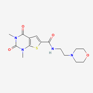 1,3-dimethyl-N-(2-morpholinoethyl)-2,4-dioxo-1,2,3,4-tetrahydrothieno[2,3-d]pyrimidine-6-carboxamide