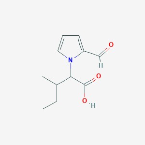 molecular formula C11H15NO3 B2598460 2-(2-formyl-1H-pyrrol-1-yl)-3-methylpentanoic acid CAS No. 60026-08-6