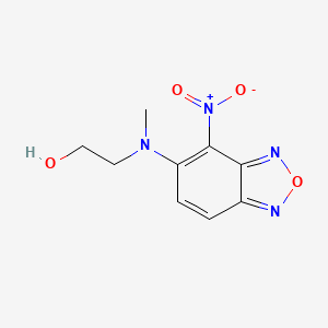 molecular formula C9H10N4O4 B2598467 2-[Methyl(4-nitro-2,1,3-benzoxadiazol-5-yl)amino]ethanol CAS No. 333433-95-7