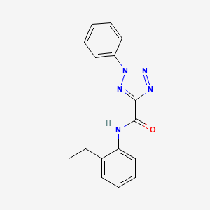 molecular formula C16H15N5O B2598529 N-(2-ethylphenyl)-2-phenyl-2H-tetrazole-5-carboxamide CAS No. 1396884-05-1