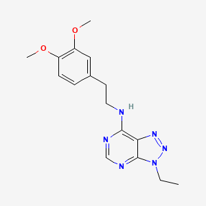 molecular formula C16H20N6O2 B2598607 N-[2-(3,4-dimethoxyphenyl)ethyl]-3-ethyl-3H-[1,2,3]triazolo[4,5-d]pyrimidin-7-amine CAS No. 899974-86-8