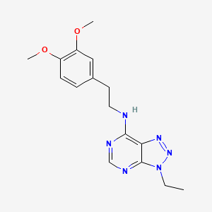 N-[2-(3,4-dimethoxyphenyl)ethyl]-3-ethyltriazolo[4,5-d]pyrimidin-7-amine