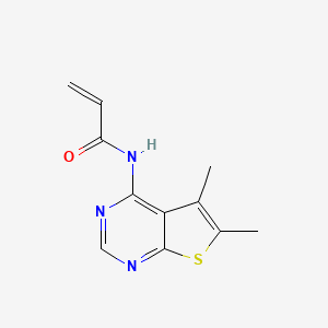 N-(5,6-Dimethylthieno[2,3-d]pyrimidin-4-yl)prop-2-enamide