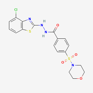 B2598612 N'-(4-chlorobenzo[d]thiazol-2-yl)-4-(morpholinosulfonyl)benzohydrazide CAS No. 851979-15-2