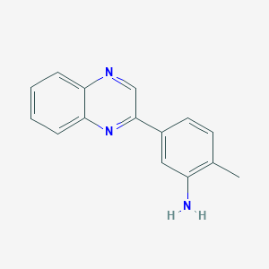 2-Methyl-5-(quinoxalin-2-yl)aniline
