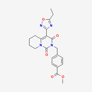 methyl 4-{[4-(5-ethyl-1,2,4-oxadiazol-3-yl)-1,3-dioxo-5,6,7,8-tetrahydro-1H-pyrido[1,2-c]pyrimidin-2(3H)-yl]methyl}benzoate
