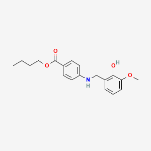 Butyl 4-[(2-hydroxy-3-methoxybenzyl)amino]benzoate