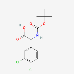 B2598647 2-(Boc-amino)-2-(3,4-dichlorophenyl)acetic acid CAS No. 13334-71-9; 142121-95-7