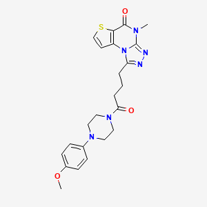 1-(4-(4-(4-methoxyphenyl)piperazin-1-yl)-4-oxobutyl)-4-methylthieno[2,3-e][1,2,4]triazolo[4,3-a]pyrimidin-5(4H)-one