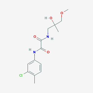 molecular formula C14H19ClN2O4 B2598652 N'-(3-chloro-4-methylphenyl)-N-(2-hydroxy-3-methoxy-2-methylpropyl)ethanediamide CAS No. 1334376-25-8