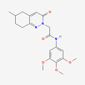 2-(6-methyl-3-oxo-5,6,7,8-tetrahydrocinnolin-2(3H)-yl)-N-(3,4,5-trimethoxyphenyl)acetamide