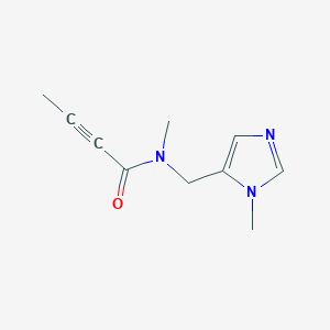 N-Methyl-N-[(3-methylimidazol-4-yl)methyl]but-2-ynamide