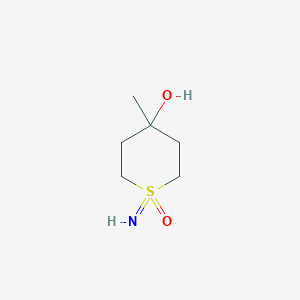 molecular formula C6H13NO2S B2598667 1-Imino-4-methyl-1-oxothian-4-ol CAS No. 2416236-68-3