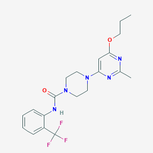 4-(2-methyl-6-propoxypyrimidin-4-yl)-N-[2-(trifluoromethyl)phenyl]piperazine-1-carboxamide