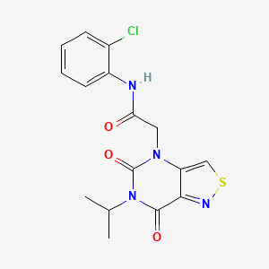 N-(2-chlorophenyl)-2-(6-isopropyl-5,7-dioxo-6,7-dihydroisothiazolo[4,3-d]pyrimidin-4(5H)-yl)acetamide