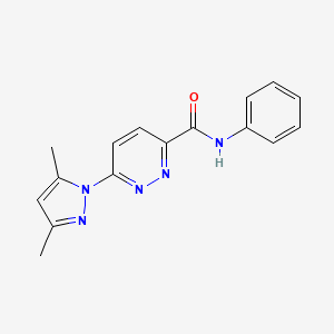 6-(3,5-dimethyl-1H-pyrazol-1-yl)-N-phenylpyridazine-3-carboxamide