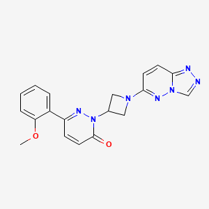 6-(2-Methoxyphenyl)-2-[1-([1,2,4]triazolo[4,3-b]pyridazin-6-yl)azetidin-3-yl]pyridazin-3-one