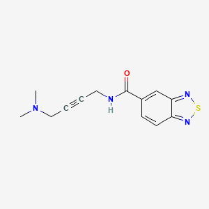 molecular formula C13H14N4OS B2598685 N-(4-(dimethylamino)but-2-yn-1-yl)benzo[c][1,2,5]thiadiazole-5-carboxamide CAS No. 1396849-79-8