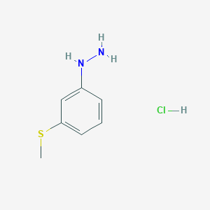 molecular formula C7H11ClN2S B2598689 [3-(Methylsulfanyl)phenyl]hydrazine hydrochloride CAS No. 940876-02-8
