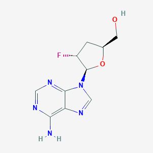 molecular formula C10H12FN5O2 B025987 2'-Fluoro-2',3'-dideoxyadenosine CAS No. 110143-05-0
