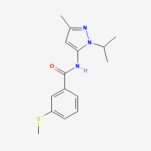 N-(1-isopropyl-3-methyl-1H-pyrazol-5-yl)-3-(methylthio)benzamide