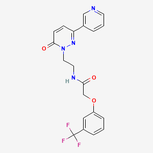 N-(2-(6-oxo-3-(pyridin-3-yl)pyridazin-1(6H)-yl)ethyl)-2-(3-(trifluoromethyl)phenoxy)acetamide