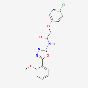 2-(4-chlorophenoxy)-N-(5-(2-methoxyphenyl)-1,3,4-oxadiazol-2-yl)acetamide