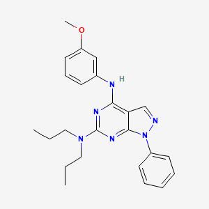 N4-(3-methoxyphenyl)-1-phenyl-N6,N6-dipropyl-1H-pyrazolo[3,4-d]pyrimidine-4,6-diamine
