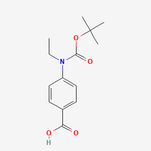 4-[Ethyl-[(2-methylpropan-2-yl)oxycarbonyl]amino]benzoic acid
