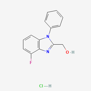 (4-Fluoro-1-phenylbenzimidazol-2-yl)methanol;hydrochloride