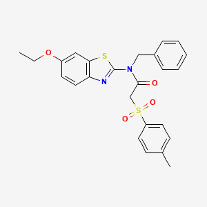 N-benzyl-N-(6-ethoxybenzo[d]thiazol-2-yl)-2-tosylacetamide