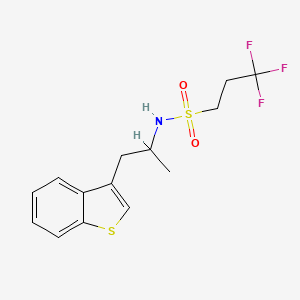 N-(1-(benzo[b]thiophen-3-yl)propan-2-yl)-3,3,3-trifluoropropane-1-sulfonamide