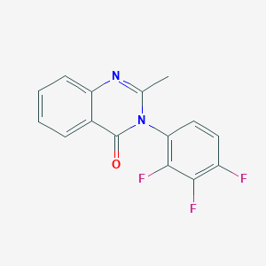 molecular formula C15H9F3N2O B2598772 2-methyl-3-(2,3,4-trifluorophenyl)-4(3H)-quinazolinone CAS No. 256955-26-7