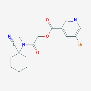 [2-[(1-Cyanocyclohexyl)-methylamino]-2-oxoethyl] 5-bromopyridine-3-carboxylate