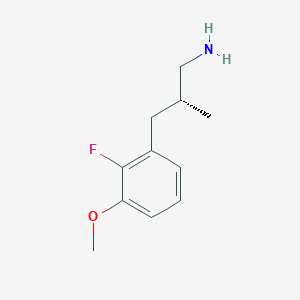 (2R)-3-(2-Fluoro-3-methoxyphenyl)-2-methylpropan-1-amine