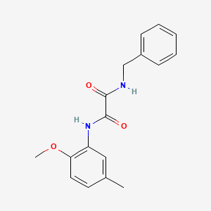 molecular formula C17H18N2O3 B2598779 N-benzyl-N'-(2-methoxy-5-methylphenyl)ethanediamide CAS No. 21775-81-5