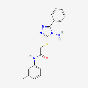 2-((4-amino-5-phenyl-4H-1,2,4-triazol-3-yl)thio)-N-(m-tolyl)acetamide
