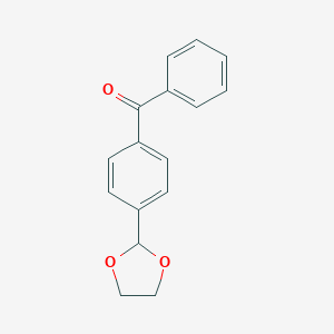 molecular formula C16H14O3 B025988 4-(1,3-二氧戊环-2-基)二苯甲酮 CAS No. 103741-08-8