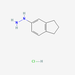 B2598816 (2,3-Dihydro-1H-inden-5-yl)hydrazine hydrochloride CAS No. 1184296-04-5; 887593-51-3