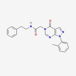 2-(4-oxo-1-(o-tolyl)-1H-pyrazolo[3,4-d]pyrimidin-5(4H)-yl)-N-phenethylacetamide