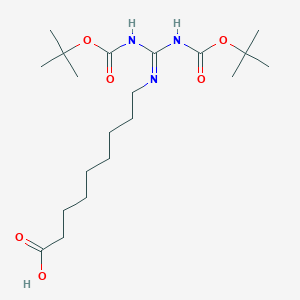 9-[Bis[(2-methylpropan-2-yl)oxycarbonylamino]methylideneamino]nonanoic acid