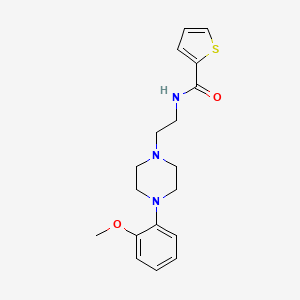 molecular formula C18H23N3O2S B2598866 N-{2-[4-(2-methoxyphenyl)piperazin-1-yl]ethyl}thiophene-2-carboxamide CAS No. 184951-36-8