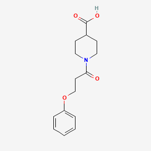 1-(3-Phenoxypropanoyl)piperidine-4-carboxylic acid